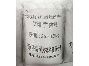 Cement bound clay refractory castable